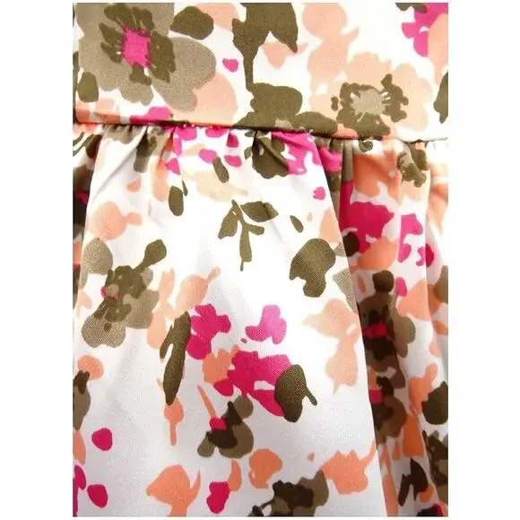 Jessica Howard Women's Missy Floral Print Mini Dress Sz 6 Pink White Cottagecore - Picture 2 of 7